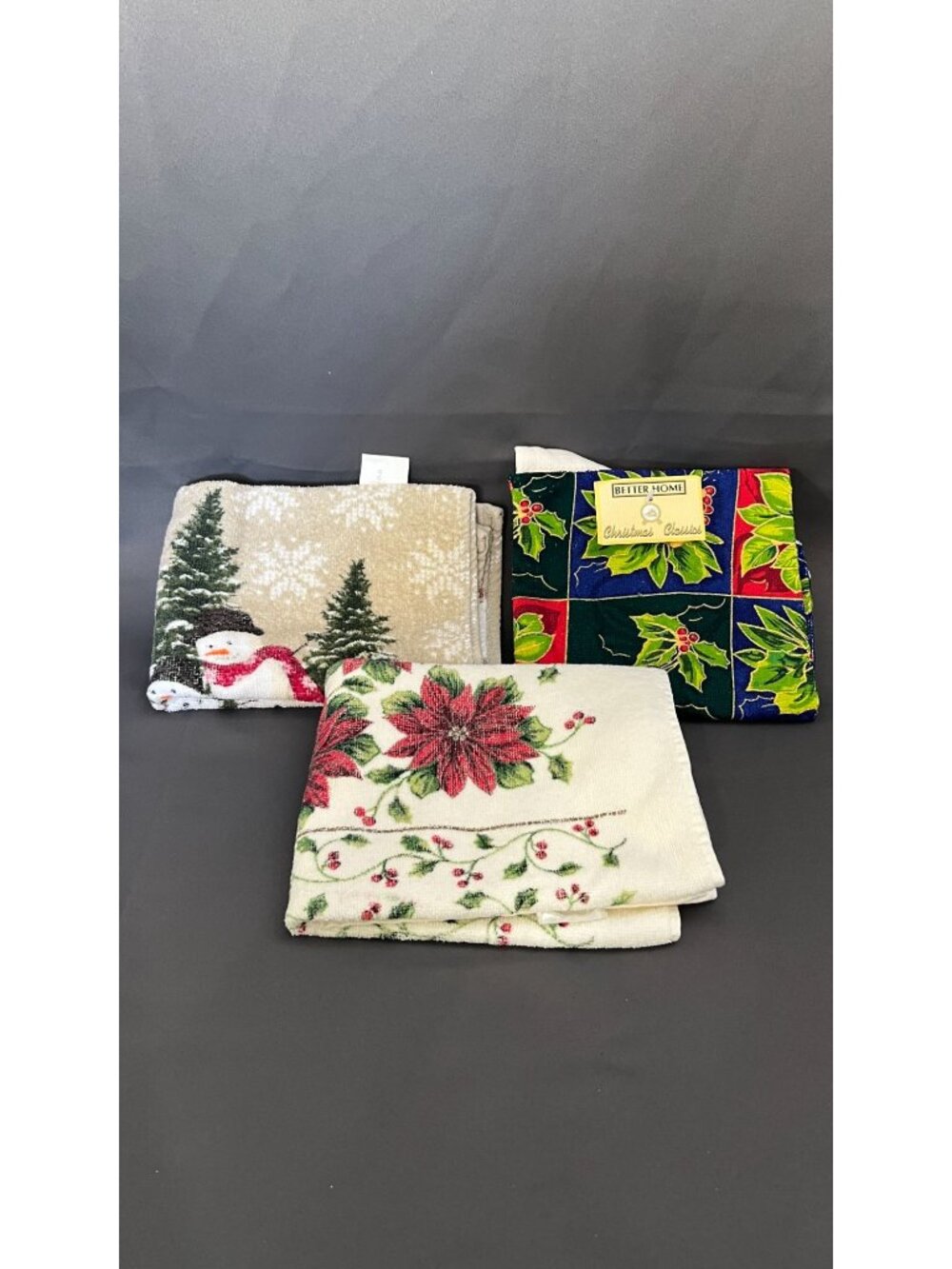 Better Home & St. Nicholas Square Christmas Kitchen Towels - Set Of 3 Festive De